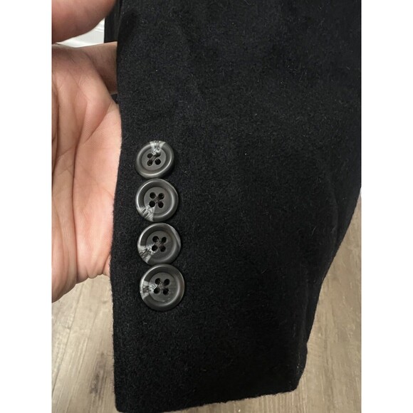 Ralph Lauren Camel Hair Coat 44R Black Jacket Blazer Sports Coat Preppy Classic - Picture 5 of 16